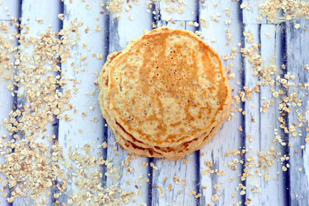 healthy-breakfast-maple-brown-sugar-oat-fit-pancake-recipe